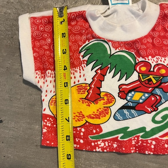Vintage Tuff Cookies Toddler bear Beach Graphic Tank Top Sz 12 Months Hongkong - Picture 6 of 11